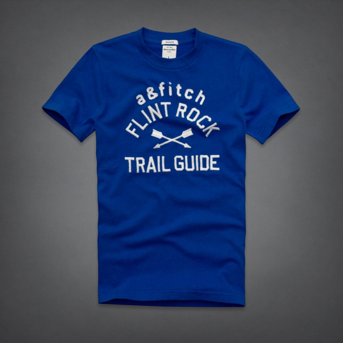 Abercrombie Fitch Hombres De Cuello Redondo Corto Remera AF5234